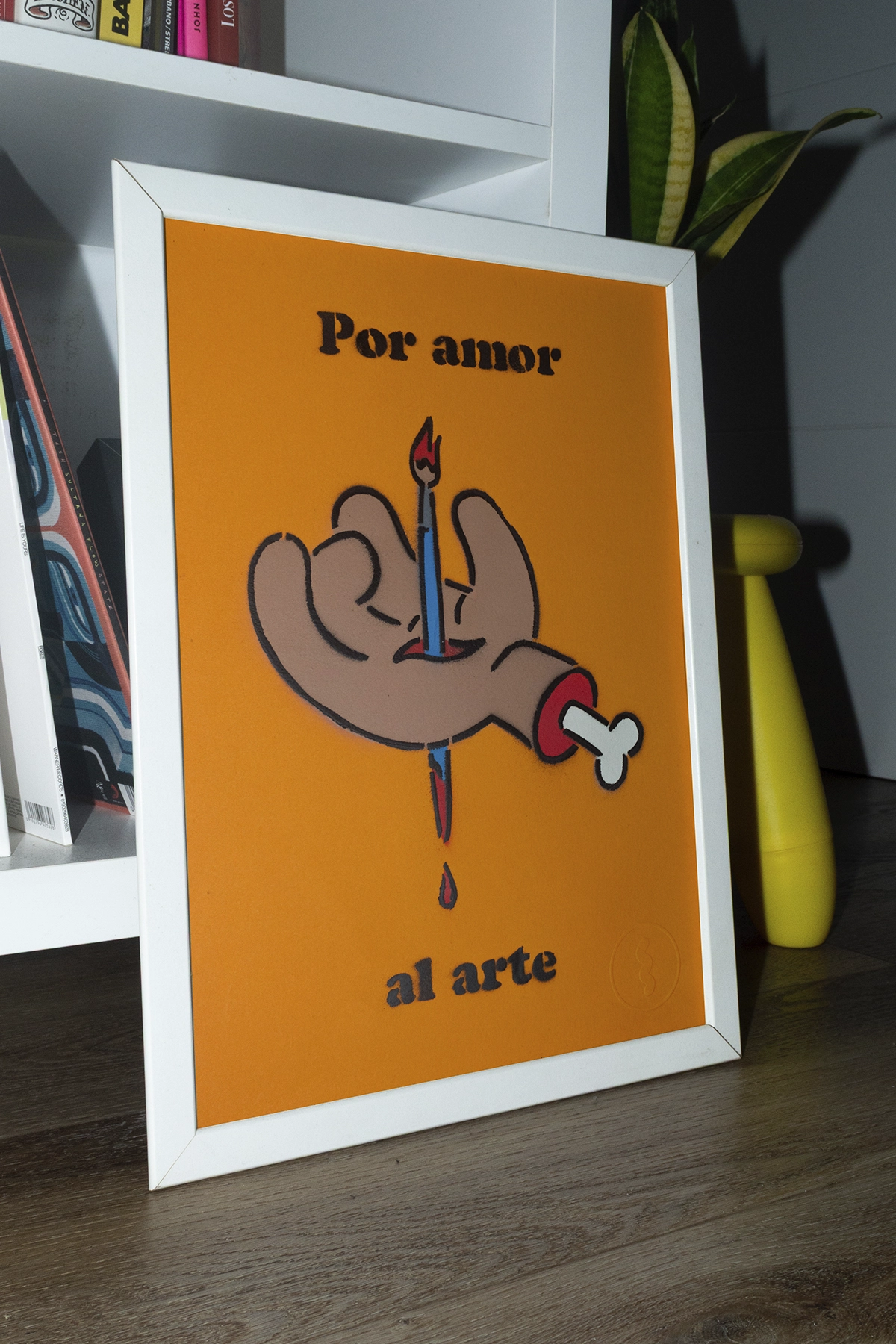 Lámina Stencil Por amor al arte